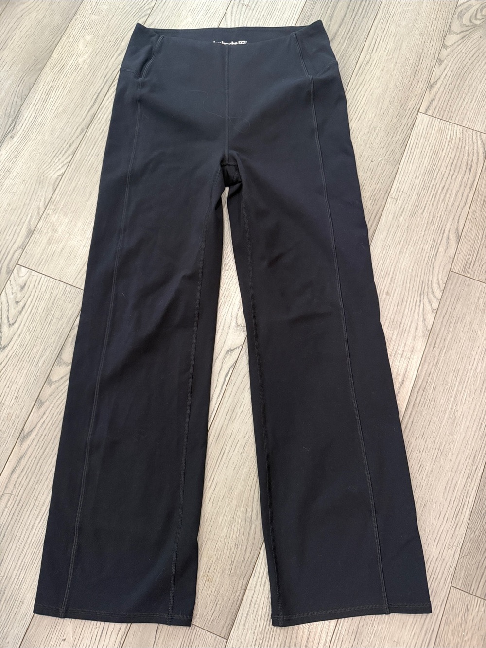 Avalanche Black Wide-Leg Stretch Pants